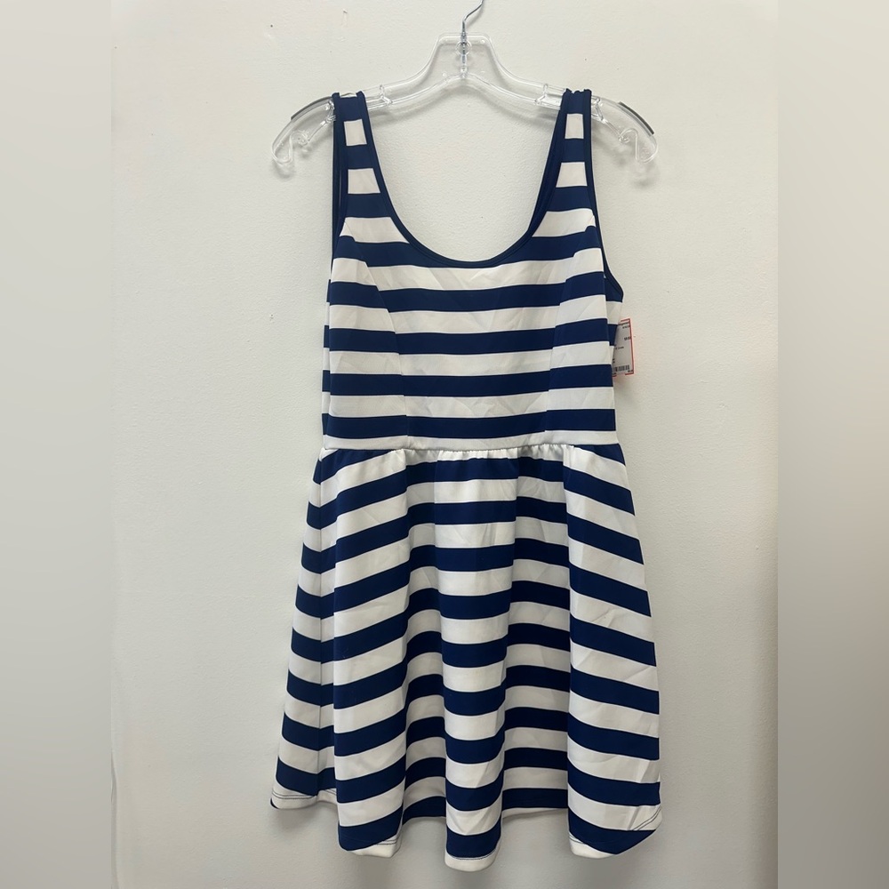 Forever 21 Navy and White Striped Kids Dress